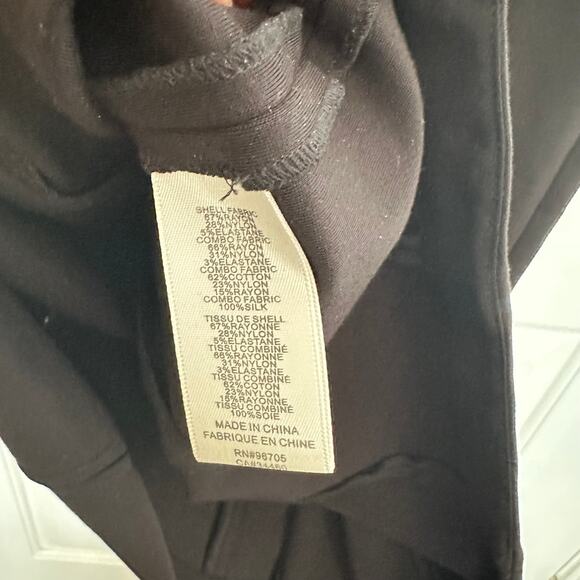 Rebecca Taylor Black Lace Sleeve Keyhole Fitted Sheath Dress Size 6 - Picture 9 of 9